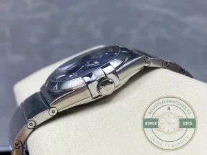 Crown and case finishing detail in studio lighting