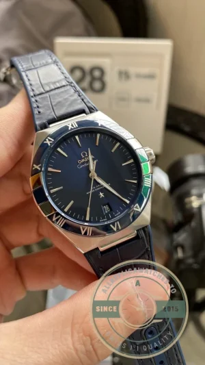 Constellation case side profile with crown detail