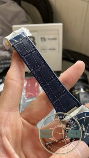 Close-up of steel bezel and dial markers