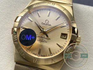 Superclone Omega Constellation Full Gold 38mm 123.50.38.21.08.001 - Best Quality Replica Watch