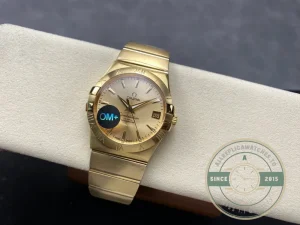 Superclone Omega Constellation Full Gold 38mm 123.50.38.21.08.001 - Luxury Replica Watch