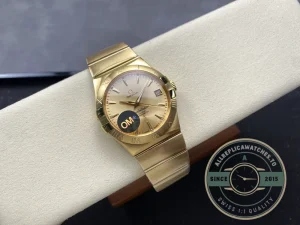 Superclone Omega Constellation Full Gold 38mm 123.50.38.21.08.001 - Top-Tier Swiss Replica Watch
