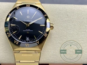 Superclone Omega Constellation Gold, Black Dial 41mm 131.63.41.21.01.001 - Swiss-Made Clone Watch