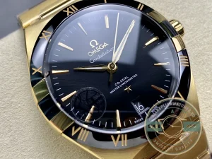 Superclone Omega Constellation Gold, Black Dial 41mm 131.63.41.21.01.001 - Swiss-Made Clone Watch