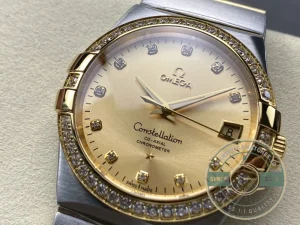 Superclone Omega Constellation Gold Dial 38mm 123.25.38.21.58.001 - 1:1 Swiss Replica Watch