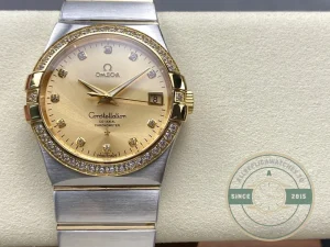 Superclone Omega Constellation Gold Dial 38mm 123.25.38.21.58.001 - Factory Super Clone Watch