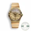 Superclone Omega Constellation Gold, Diamond 38mm 123.55.38.21.58.001 - 1:1 Swiss Replica Watch