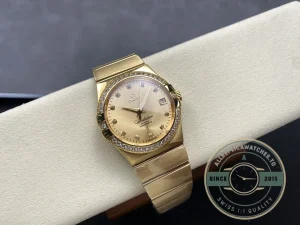 Crown and case finishing detail in studio lighting