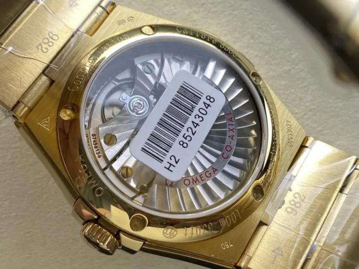 Constellation 38mm case side profile with crown detail