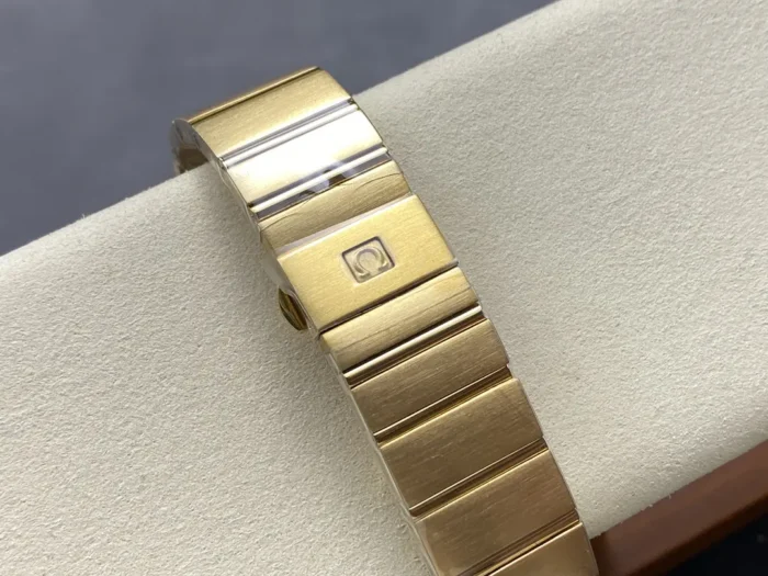 Caseback view showing Co-Axial movement through sapphire crystal
