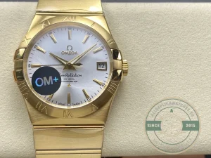 Superclone Omega Constellation Gold, Silver 38mm 123.50.38.21.02.002 - Premium Super Clone Watch