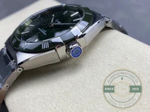 Steel bracelet strap detail with clasp