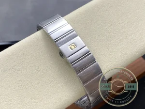 Constellation 38mm case side profile with crown detail
