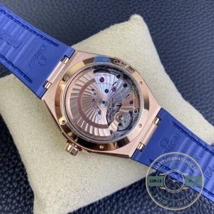 Close-up of steel bezel and dial markers