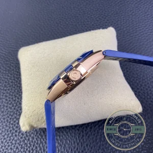 Dial macro showing blue applied hour indices