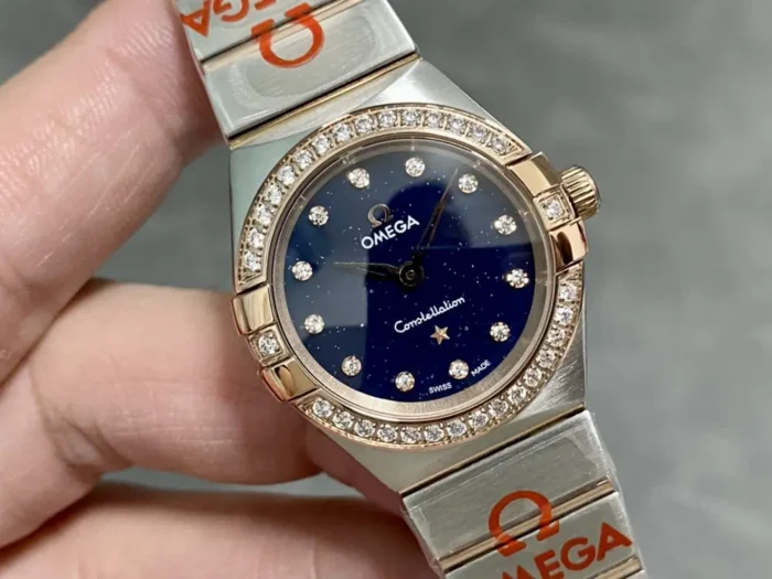 Constellation 25mm case side profile with crown detail