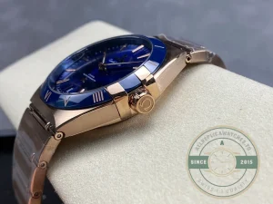 Superclone Omega Constellation Rose, Blue Dial 41mm 131.63.41.21.03.001 - Budget Luxury Replica Watch