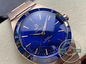 Superclone Omega Constellation Rose, Blue Dial 41mm 131.63.41.21.03.001 - Top-Tier Swiss Replica Watch