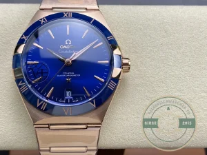 Superclone Omega Constellation Rose, Blue Dial 41mm 131.63.41.21.03.001 - Swiss-Made Clone Watch