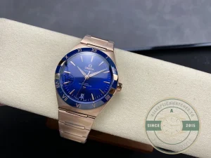 Superclone Omega Constellation Rose, Blue Dial 41mm 131.63.41.21.03.001 - Factory Super Clone Watch