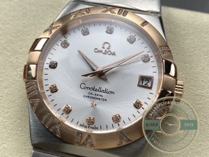 Superclone Omega Constellation Rose Gold 38mm 123.25.38.21.52.003 - Swiss-Made Clone Watch