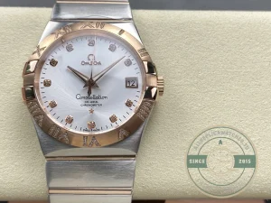 Superclone Omega Constellation Rose Gold 38mm 123.25.38.21.52.003 - Top-Tier Swiss Replica Watch