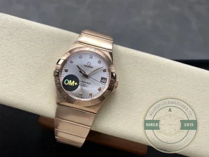 Superclone Omega Constellation Rose Gold 38mm 123.55.38.21.52.007 - High-Grade Replica Watch