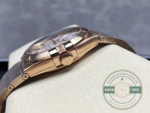 Superclone Omega Constellation Rose Gold, White 38mm 123.50.38.21.02.001 - Swiss Movement Replica Watch