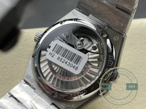 Constellation 38mm case side profile with crown detail