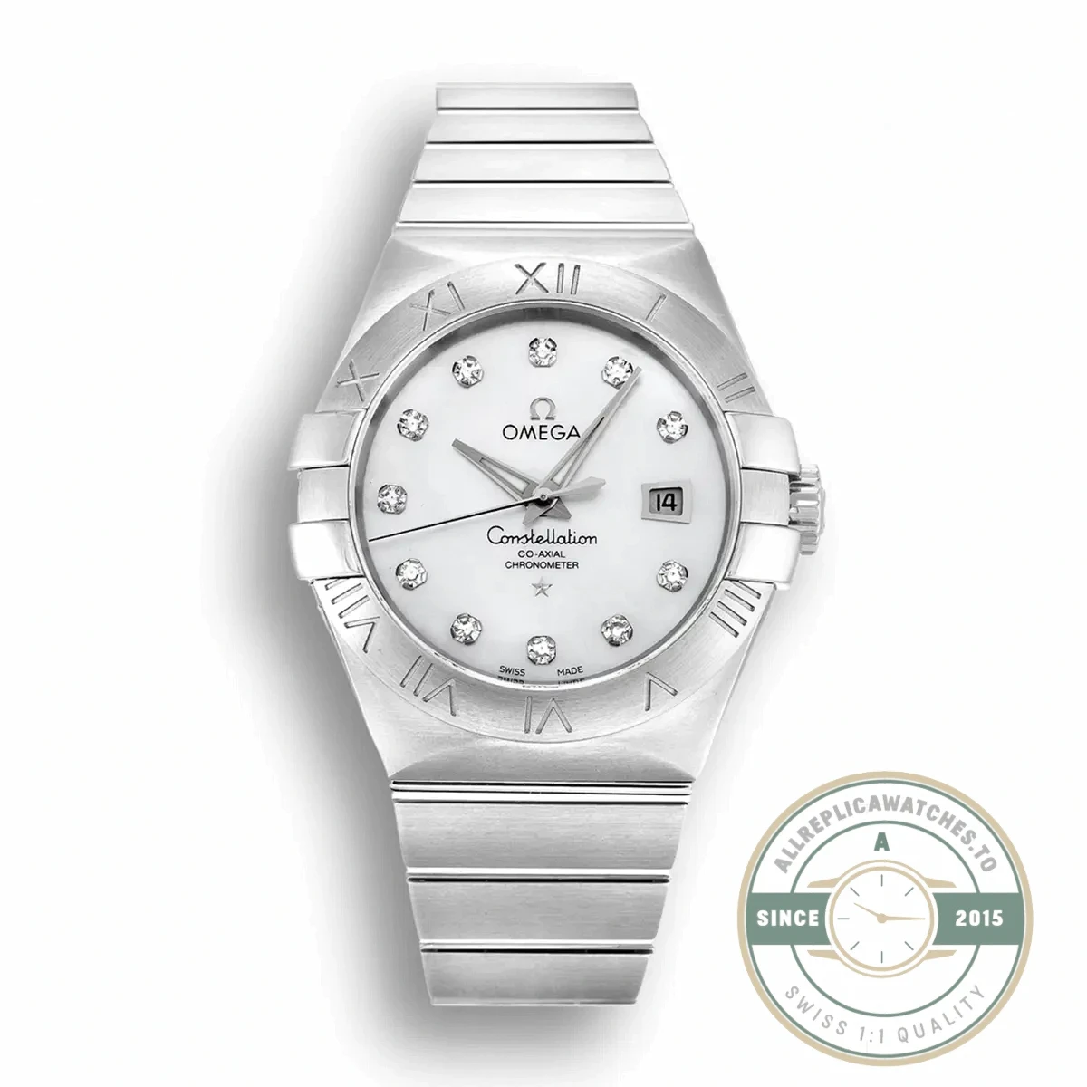 Omega Constellation Silver dial front view