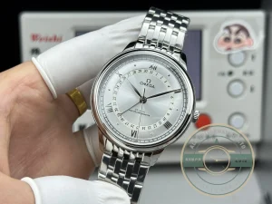 Superclone Omega De Ville 42mm, Silver 434.23.42.22.02.001 - Swiss-Made Clone Watch