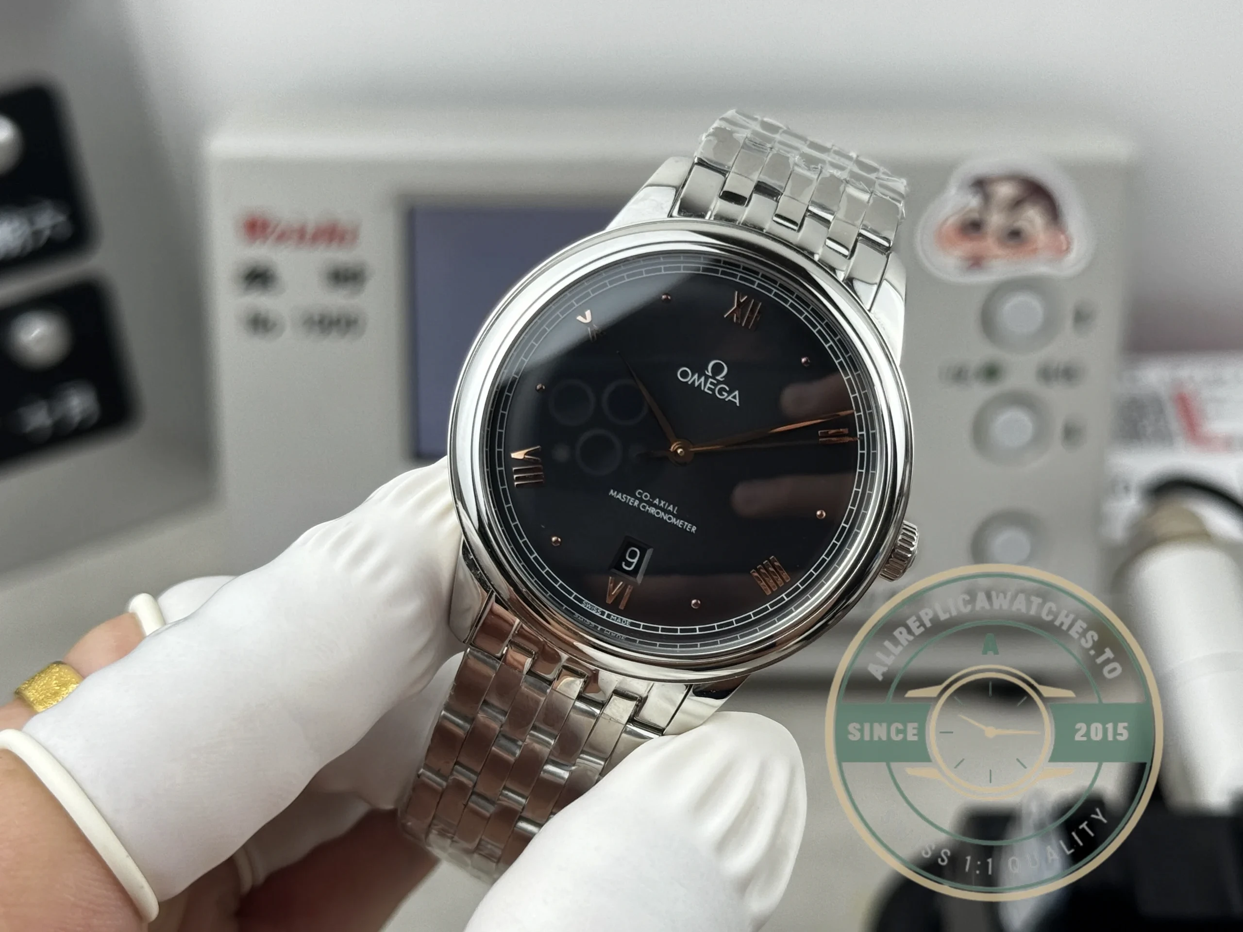 Superclone OMEGA De Ville Prestige 40mm, 434.10.40.20.10.001 Black Dial - Top-Tier Swiss Replica Watch