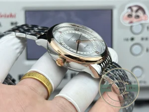 Steel bracelet strap detail with clasp