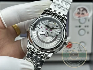 Superclone OMEGA De Ville Prestige 434.10.40.20.10.001 40mm Silver, Green Dial - Top-Tier Swiss Replica Watch