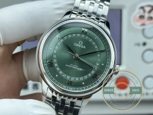 Superclone OMEGA De Ville Prestige 434.10.40.20.10.001 40mm Silver, Green Dial - Premium Super Clone Watch