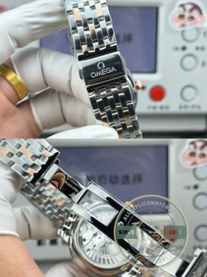 Superclone OMEGA De Ville Prestige 434.15.40.20.10.001 40mm Rose Gold, Green Dial - Premium Super Clone Watch