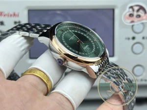 Superclone OMEGA De Ville Prestige 434.15.40.20.10.001 40mm Rose Gold, Green Dial - 1:1 Swiss Replica Watch