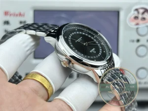 Crown and case finishing detail in studio lighting