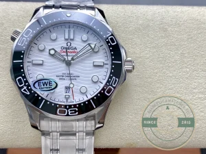 Seamaster 42mm case side profile with crown detail