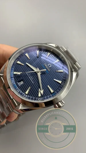 Caseback view showing Co-Axial movement through sapphire crystal