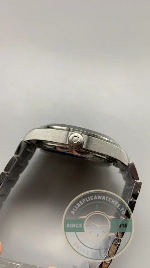 Crown and case finishing detail in studio lighting