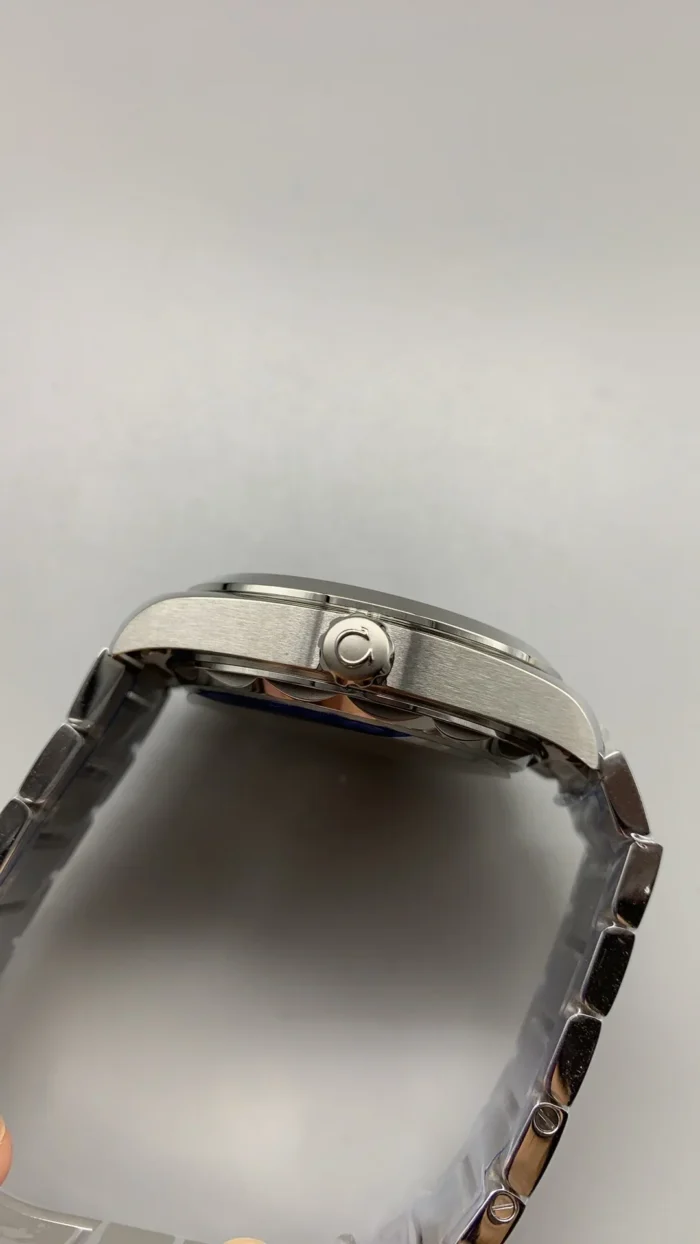 Crown and case finishing detail in studio lighting
