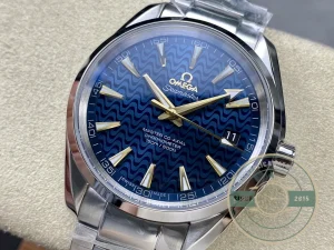 Close-up of steel bezel and dial markers