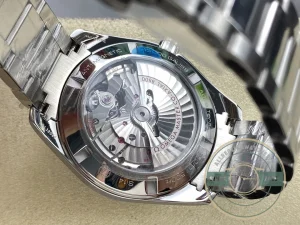 Crown and case finishing detail in studio lighting