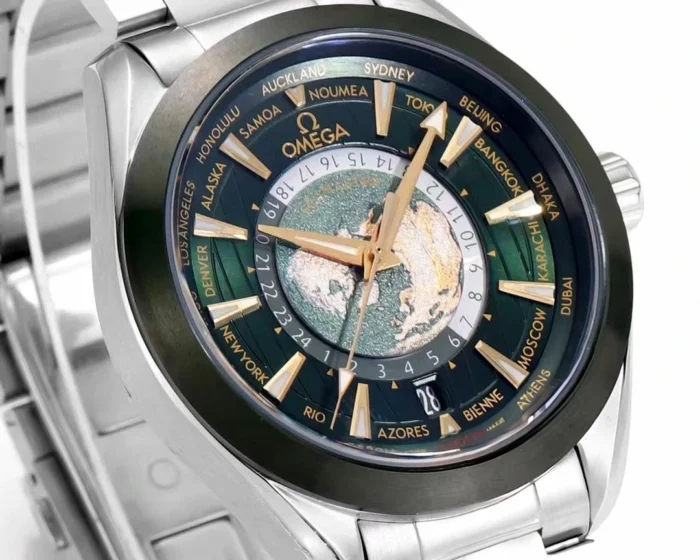 Seamaster 43mm case side profile with crown detail
