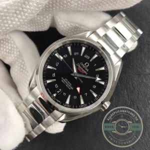 Superclone Omega Seamaster GMT Black Dial 231.13.43.22.01.001 - Swiss Movement Replica Watch