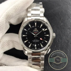 Superclone Omega Seamaster GMT Black Dial 231.13.43.22.01.001 - Swiss Movement Replica Watch