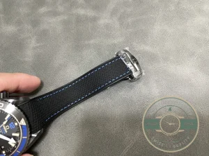 Seamaster 46mm case side profile with crown detail