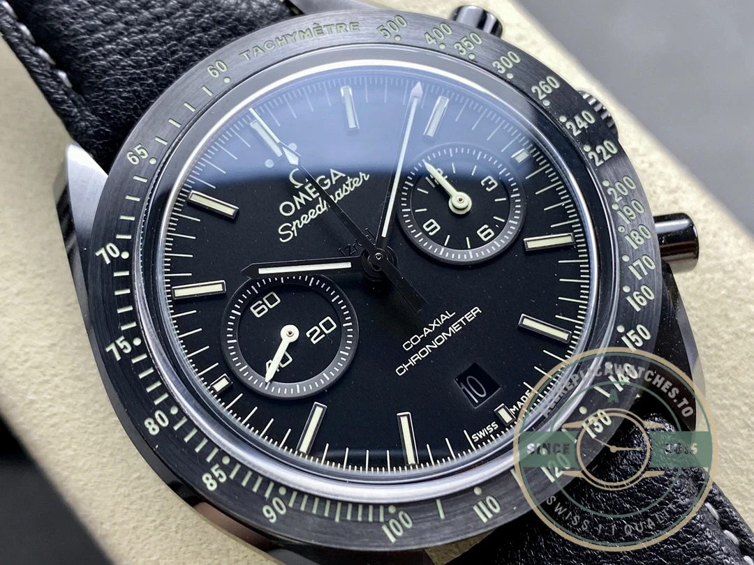 Superclone Omega Speedmaster Black 311.92.44.51.01.004 - Swiss Movement Replica Watch