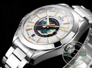 Speedmaster case side profile with crown detail